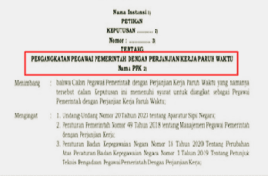 Cara Unduh SK PPPK Paruh Waktu Tahun 2025