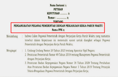 Cara Unduh SK PPPK Paruh Waktu Tahun 2025