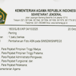 Surat Edaran Pembaharuan Foto ASN pada SIMSDM/SIMPEG5