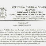 Pengumuman Seleksi PPG Calon Guru (Prajabatan) Tahun 2025