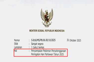 Pedoman Peringatan Hari Pahlawan Tahun 2025