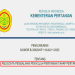 Pengumuman Hasil pengalihan Penyuluh Pertanian