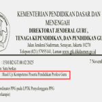 Pengumuman Hasil UKPPPG Guru Tertentu Periode 3 Tahun 2025