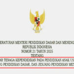 Permendikdasmen Nomor 21 Tahun 2025 tentang Standar Tenaga Kependidikan PAUD Dikdasmen
