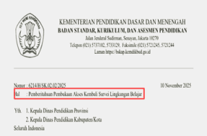 Surat Edaran Perpanjangan Waktu Pengisian Sulingjar 2025