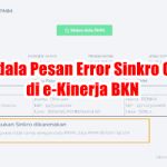 Kendala Pesan Error Sinkro Guru di e-Kinerja