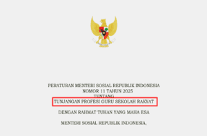 Permensos Nomor 11 Tahun 2025 tentang TPG Guru Sekolah Rakyat
