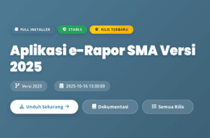 Aplikasi e-Rapor SMA Versi 2025