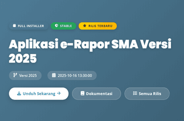 Aplikasi e-Rapor SMA Versi 2025