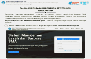 Panduan Pengajuan Bantuan Revitalisasi SMA 2025