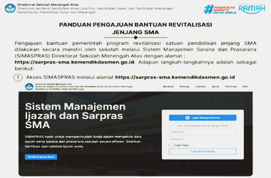 Panduan Pengajuan Bantuan Revitalisasi SMA 2025