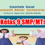 Contoh Soal SAS Kelas 9 SMP Tahun Ajaran 2025/2026