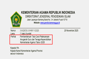 Juknis Anugerah GTK Kemenag Tahun 2025