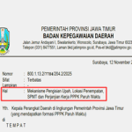 Surat Edaran Mekanisme Pengisian Besaran Upah dan Penempatan PPPK Paruh Waktu
