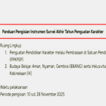 Panduan Pengisian Instrumen Survei Akhir Tahun Penguatan Karakter