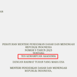 Permendikdasmen Nomor 9 Tahun 2025 tentang TKA