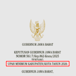 SK Gubernur Jawa Barat Nomor 561.7/Kep.862-Kesra/2025 tentang UMK Jawa Barat Tahun 2026