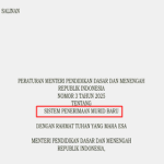 Permendikdasmen Nomor 3 Tahun 2025 tentang SPMB