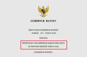 SK Gubernur Banten Nomor 703 Tahun 2025 tentang UMK Banten Tahun 2026