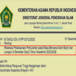 Surat Edaran Relaksasi Perkuliahan pada Masa Bencana Banjir dan Longsor