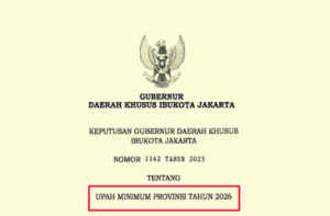 SK Gubernur DKI Jakarta tentang UMP DKI Jakarta Tahun 2026