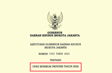 SK Gubernur DKI Jakarta tentang UMP DKI Jakarta Tahun 2026