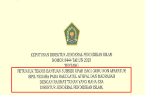 Juknis Bantuan Subsidi Upah (BSU) Kemenag 2025