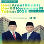 Logo Hari Amal Bhakti (HAB) ke-80 Tahun 2026