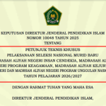 Juknis SNMB Madrasah Unggulan TA 2026/2027