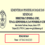 Surat Edaran Pengumuman Hasil Seleksi Substansi PPG Calon Guru Tahun 2025