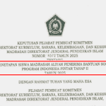 SK Penetapan Penerima PIP Madrasah Tahap 2 Tahun 2025