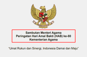Sambutan Menteri Agama pada Upacara HAB ke-80 Tahun 2026