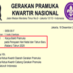 Surat Edaran Karya Bakti Nataru 2025