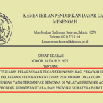 Surat Edaran Sesjen Kemendikdasmen tentang Pengaturan Kehadiran dan Penyesuaian Pelaksanaan Tugas di UPT yang terdampak Bencana Alam
