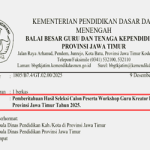 Pengumuman Hasil Seleksi Calon Peserta Workshop Guru Kreator Konten 2025