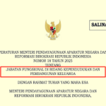 Permen PANRB Nomor 18 Tahun 2025 tentang Jabatan Fungsional di Bidang Kependudukan dan Pembangunan Keluarga