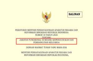 Permen PANRB Nomor 18 Tahun 2025 tentang Jabatan Fungsional di Bidang Kependudukan dan Pembangunan Keluarga