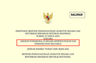 Permen PANRB Nomor 18 Tahun 2025 tentang Jabatan Fungsional di Bidang Kependudukan dan Pembangunan Keluarga 2 Permen PANRB Nomor 18 Tahun 2025 tentang Jabatan Fungsional di Bidang Kependudukan dan Pembangunan Keluarga