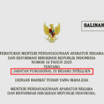 Permen PANRB Nomor 16 Tahun 2025 tentang Jabatan Fungsional di Bidang Intelijen 4 Permen PANRB Nomor 16 Tahun 2025 tentang Jabatan Fungsional di Bidang Intelijen