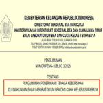 Pendaftaran Tenaga Kebersihan di Lingkungan Bea dan Cukai 2025