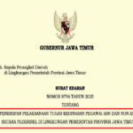 SE Gubernur Jawa Timur tentang Fleksibilitas Kerja 2025