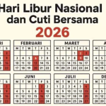 Rincian Hari Libur Nasional dan Cuti Bersama 2026