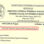 Surat Edaran Pengiriman Laptop dan Media Penyimpanan Eksternal
