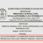 Pengumuman Kelulusan UKPPPG Bagi Guru Tertentu Periode 5 Tahun 2025