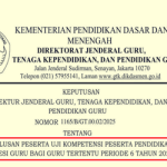 Pengumuman Kelulusan UKPPPG Bagi Guru Tertentu Periode 6 Tahun 2025