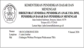 Undangan Webinar Persiapan TKA SMP Tahun 2026