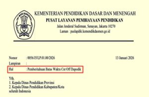 Surat Edaran Batas Waktu Pengajuan Usul Penerima PIP Tahun 2026