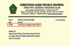 Surat Edaran Penyaluran Tunjangan Insentif 2025