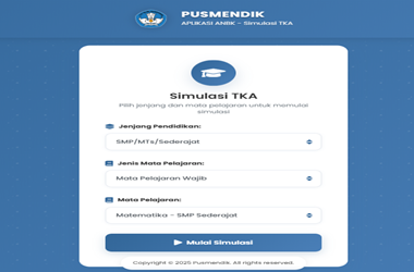 Link Simulasi TKA SD SMP Tahun 2026