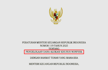 Permenkeu Nomor 119 Tahun 2025 tentang Pengelolaan DAK Nonfisik